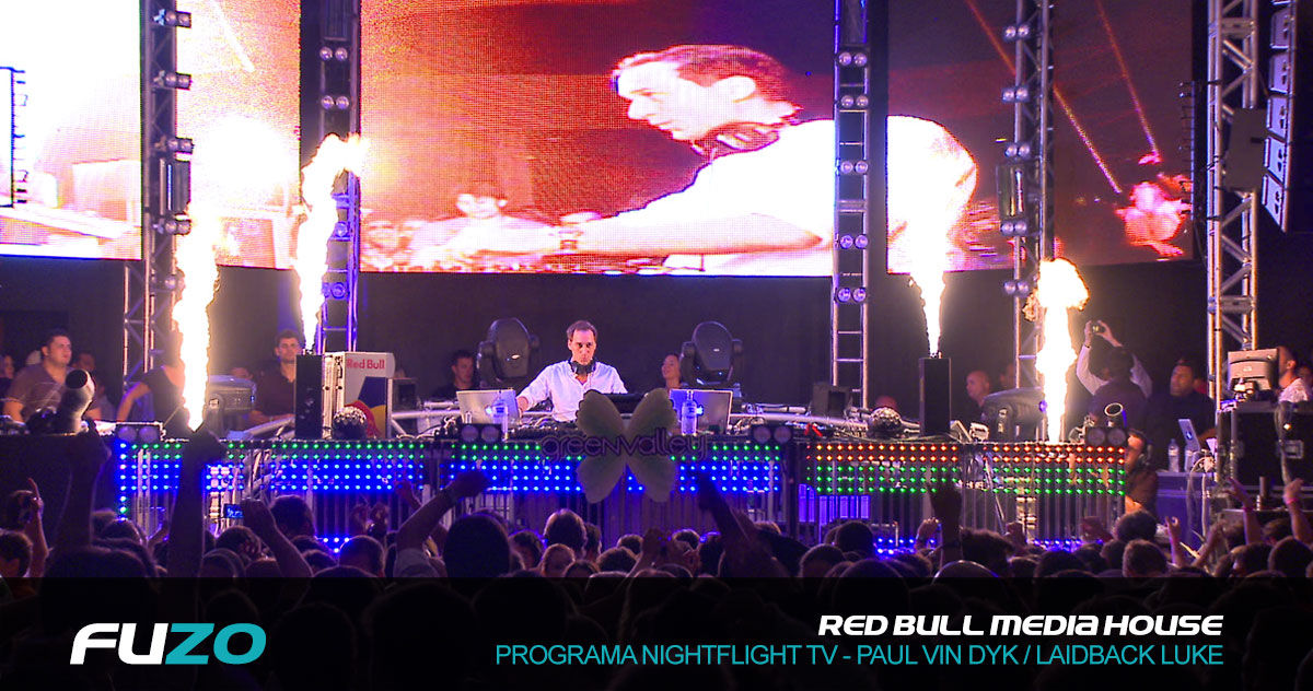 Red Bull Media House Paul Vin Dyk Laidback Luke ravação Programa de TV Show ao Vivo